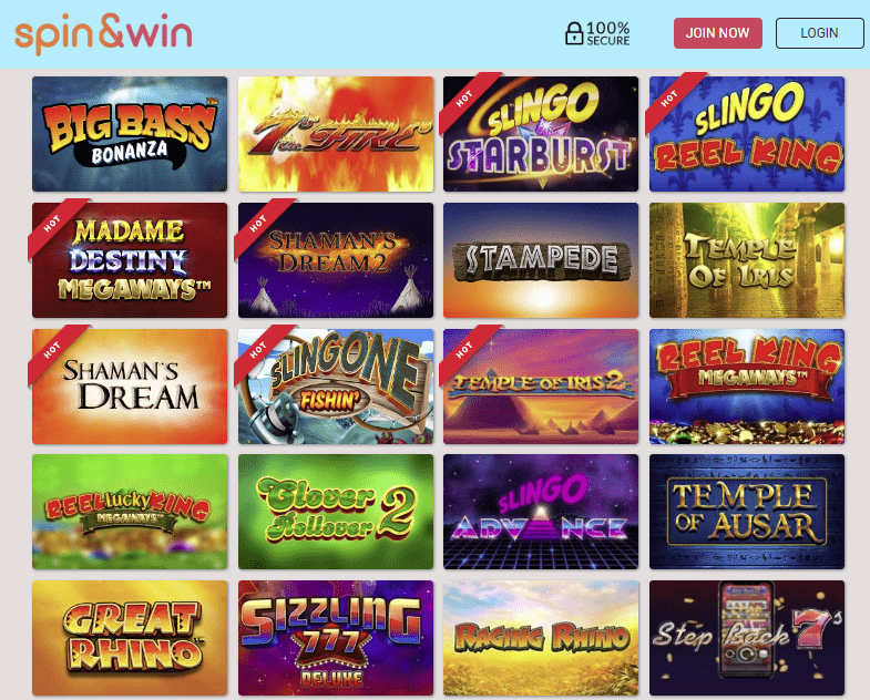 Spin and Win Casino Games