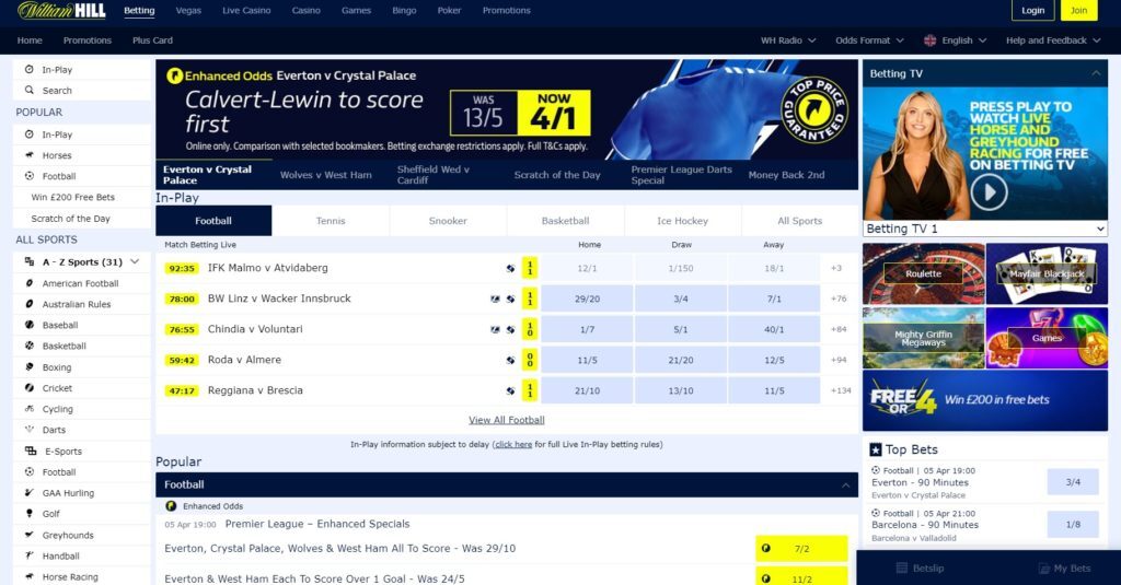 Willaim Hill Sports Betting Review