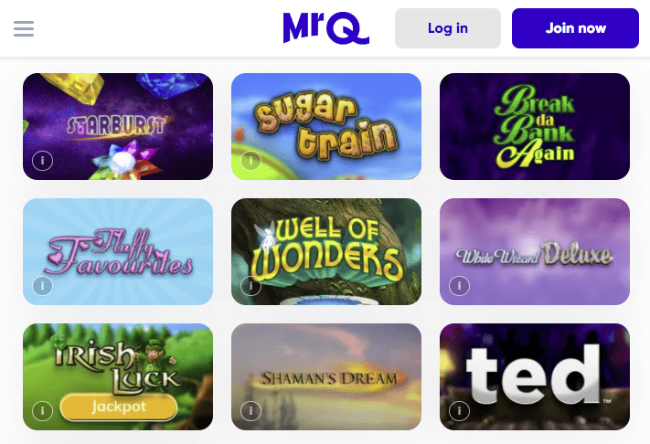 Play games at Mrq with bonus codes