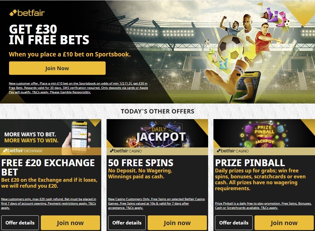 Betfair new customer offers