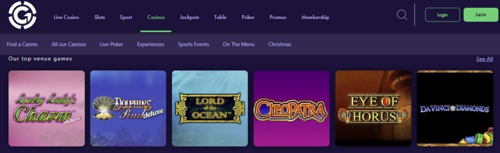 Grosvenor Online Casino UK