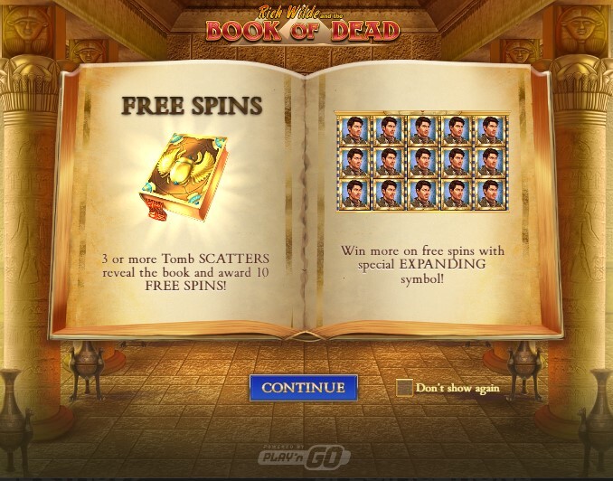 Book of Dead Free Spins