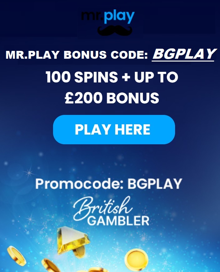 Mr Play Bonus Code BGPLAY for UK