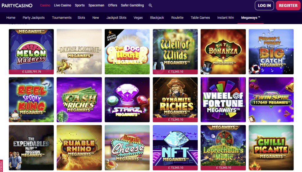 Party Casino bonus code