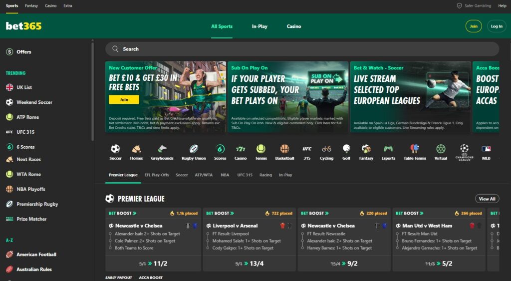 bet365 - UK's best online gambling site