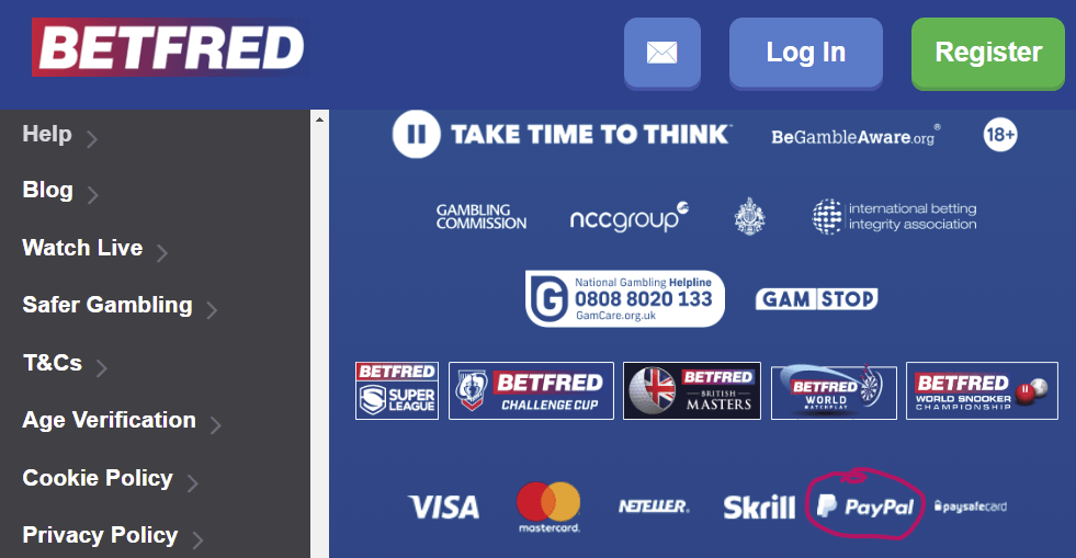 Paypal casinos