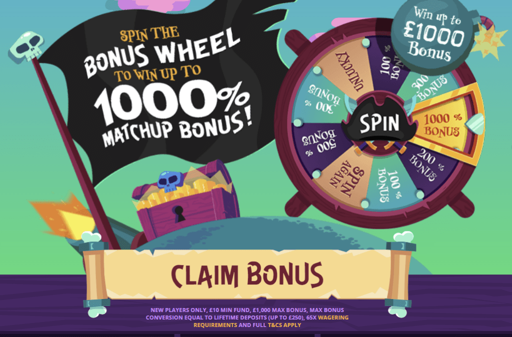 Pirate Slots Sign up Bonus