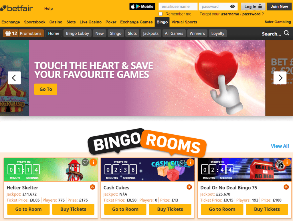 Betfair Bingo