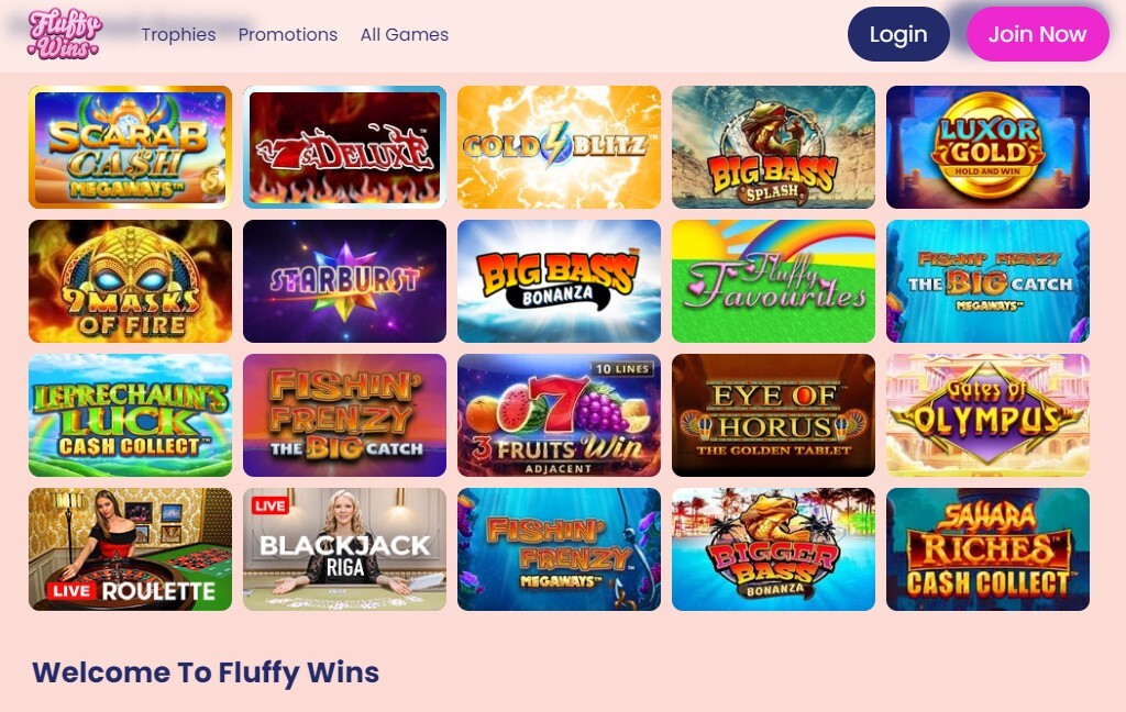 Fluffy Wins Casino Review and Games