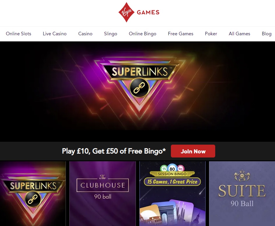 Virgin Games Bingo Bonus