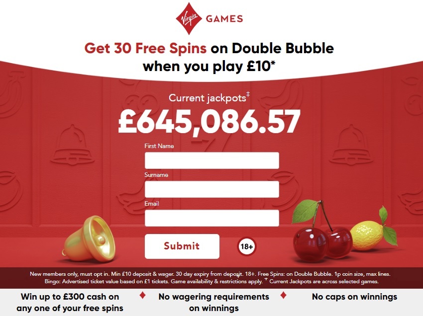 Virgin Games Casino Bonus UK