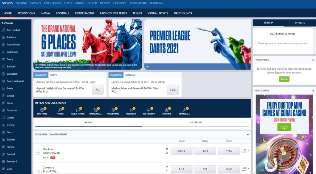 Coral Sports Bonus Offer UK