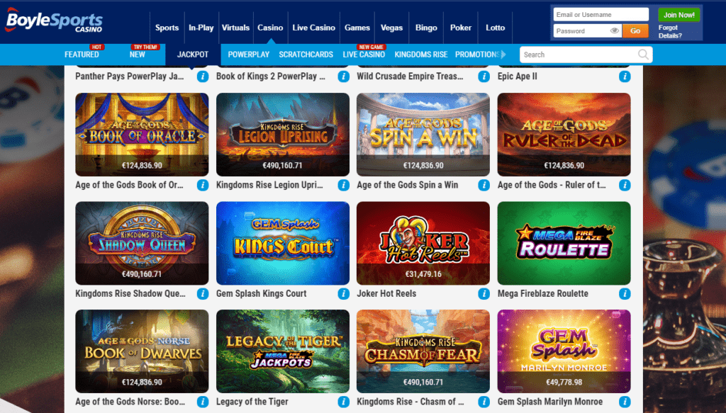 Boylesports casino UK