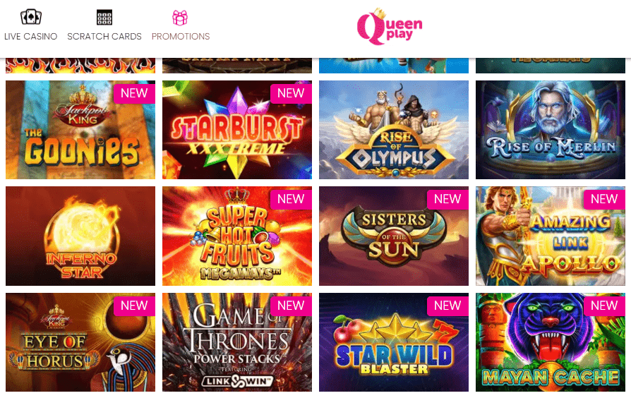 Queen Play Casino Games