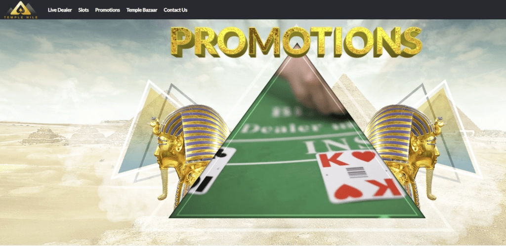 Temple Nile Casino Promos