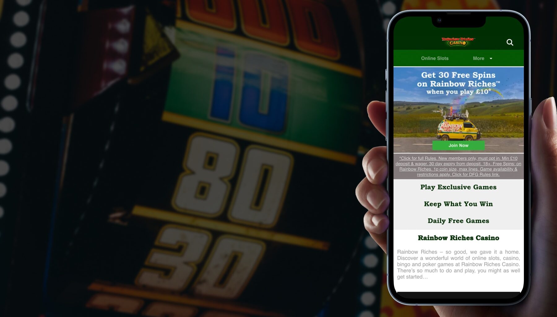 Rainbow Riches Casino Promo