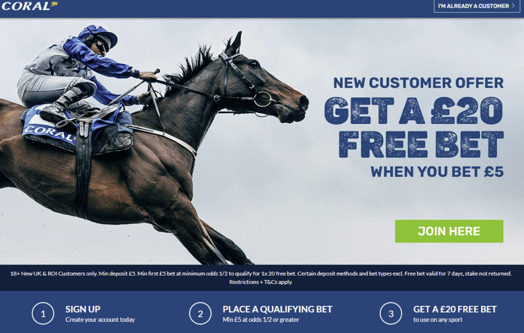 Coral Sports bonus UK
