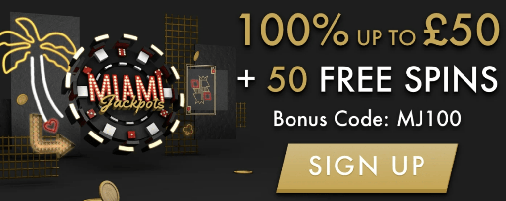 Miami Jackpots Bonus Code