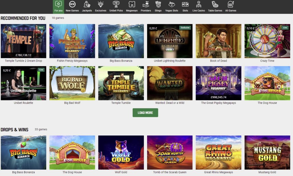 Unibet Slots
