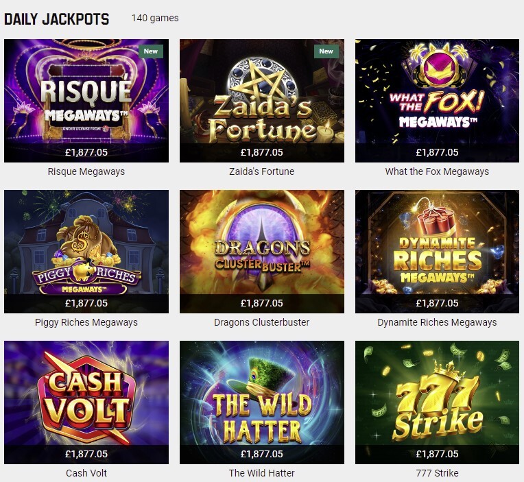 Unibet Online Slot Games UK