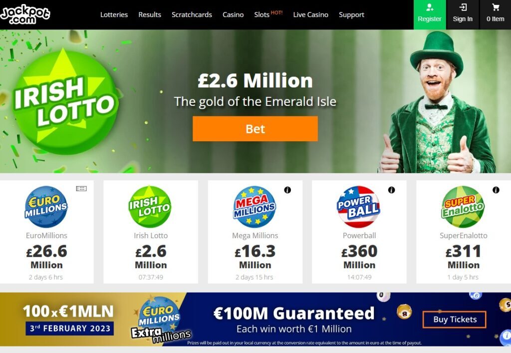 Jackpot.com Lotto UK Bonus