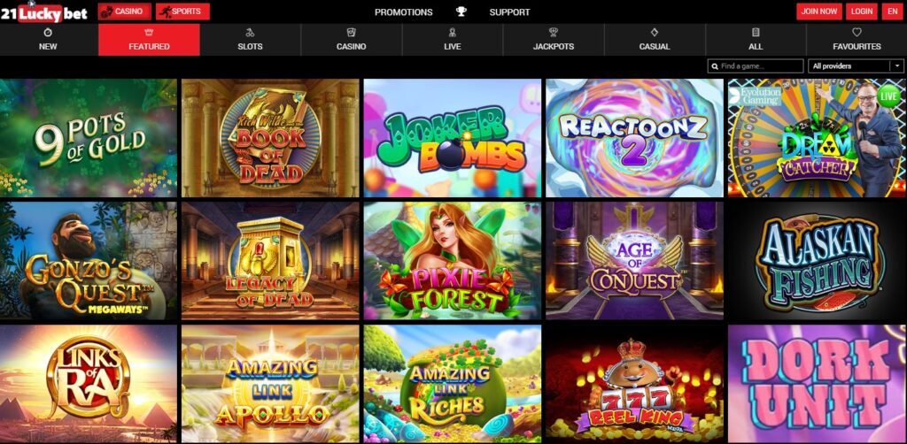 21 luckybet casino uk