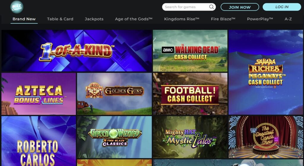 Buzz Casino Games