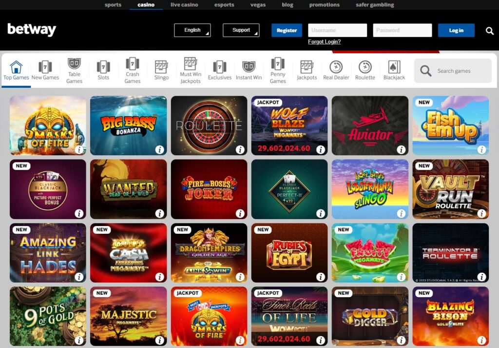 Betway Casino Bonuses