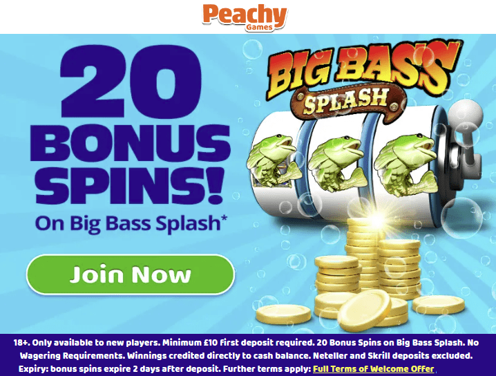Peachy Games Casino Bonus UK