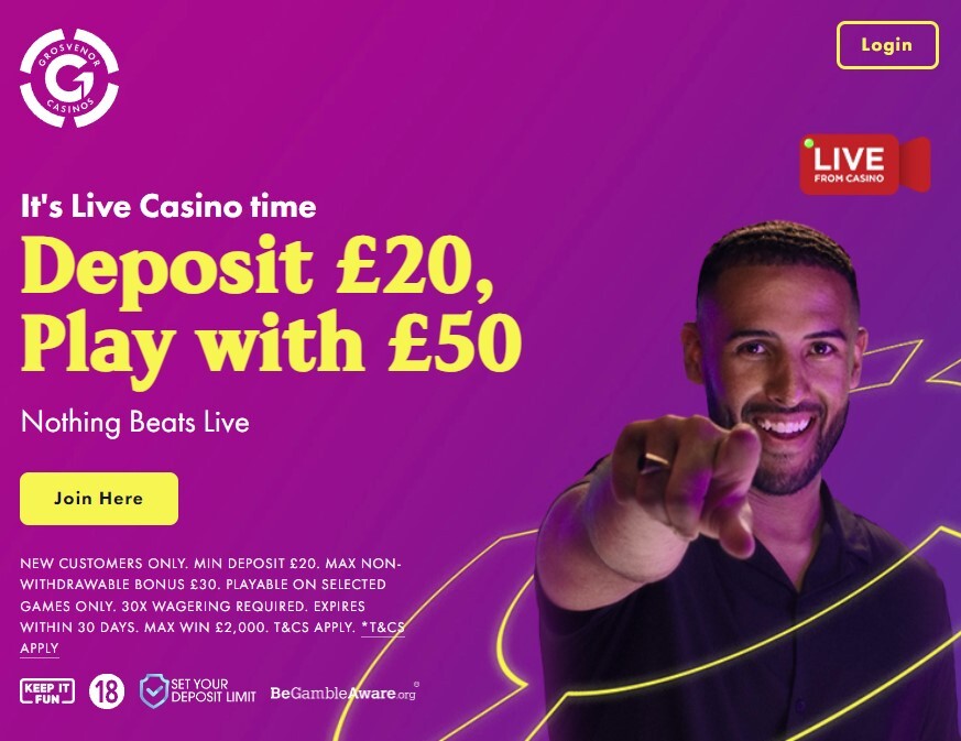 Casinos Live Dealer UK Bonus