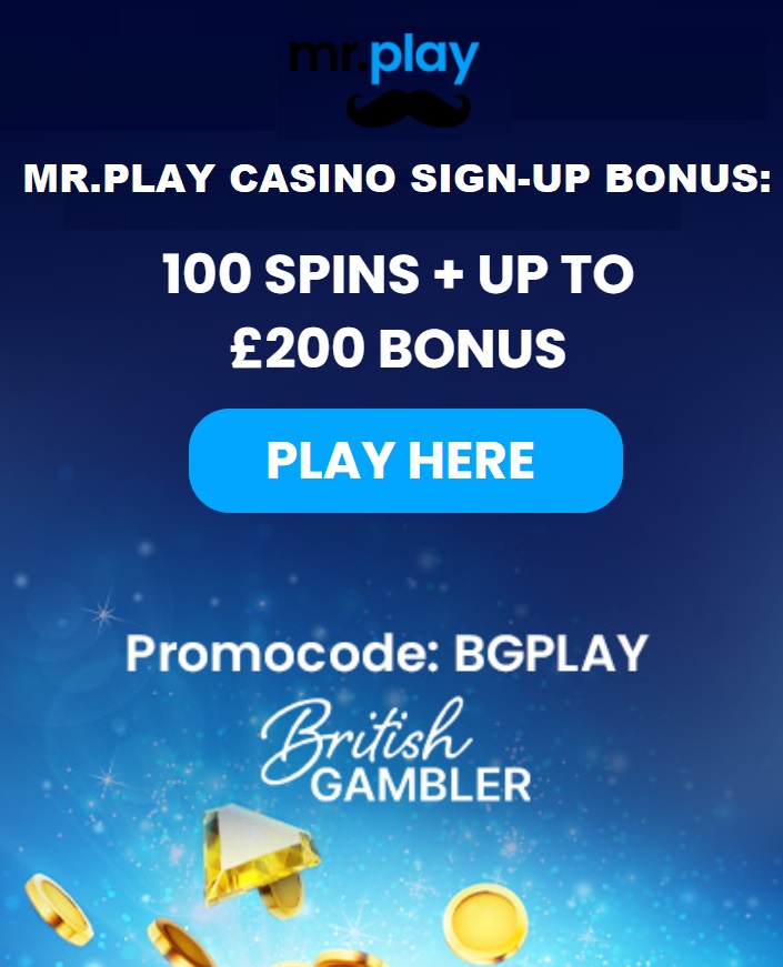 Mr Play casino promo code UK