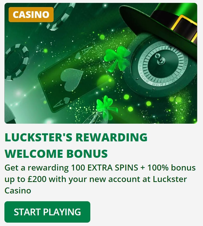 Luckster casino promo banner