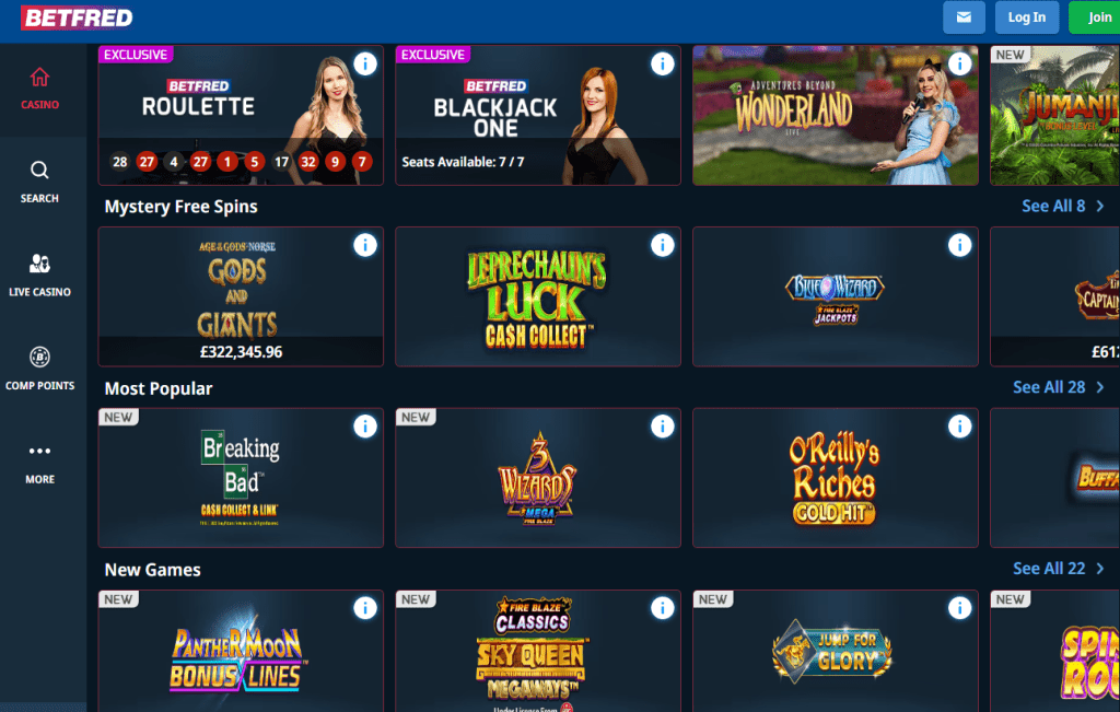 Betfred Casino Games
