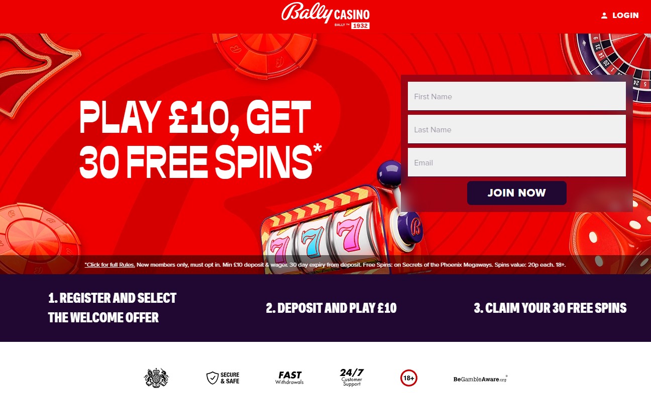Bally Casino UK Promo Code and Bonus for New Players