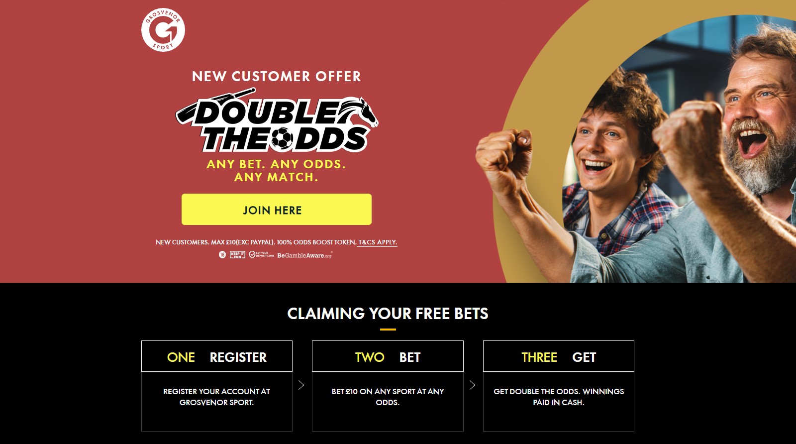 Grosvenor UK Sport Free Bet Bonus