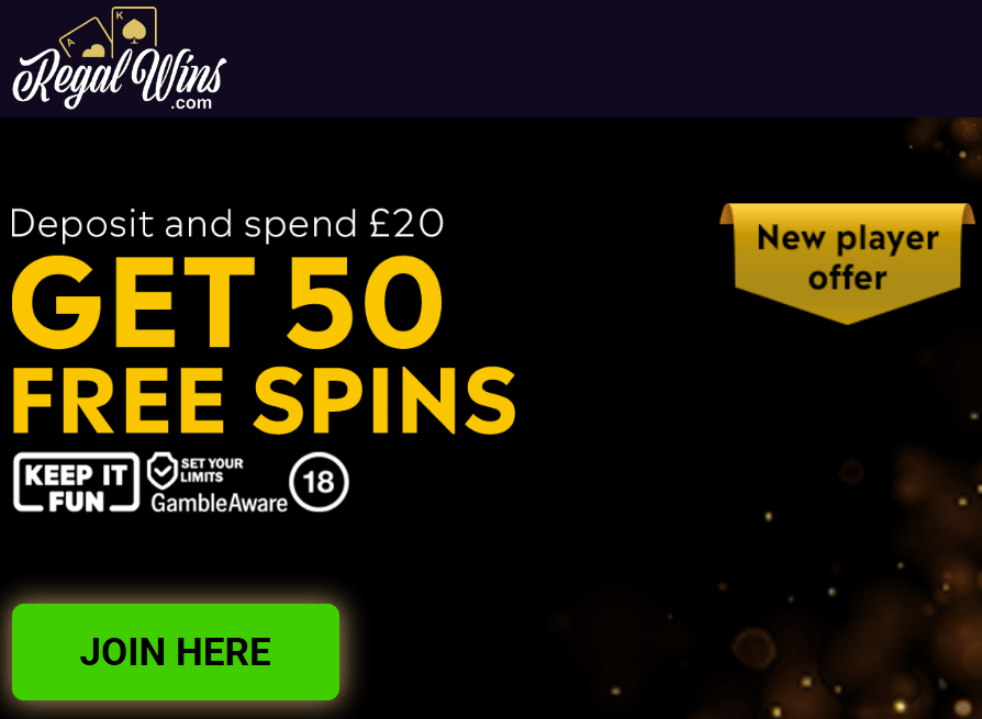 Regal Wins casino promo code