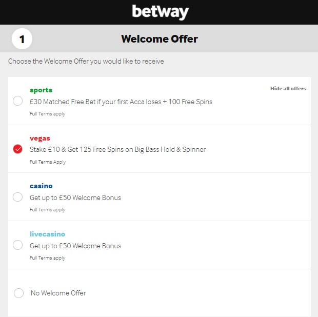 Betway Casino Welcome Offers Sign Up UK