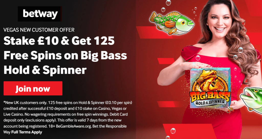 betway Casino sign up bonus UK