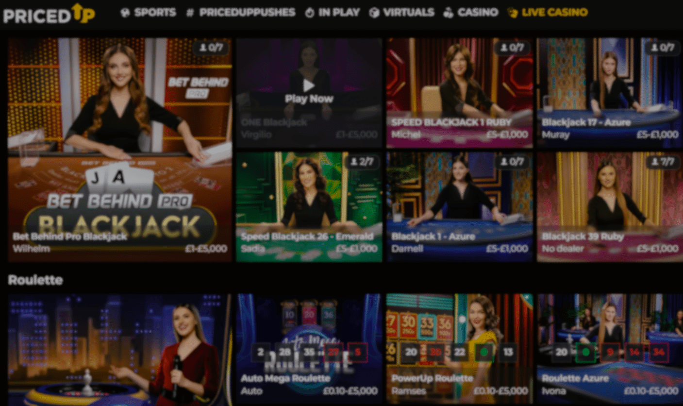 Pricedup casino uk