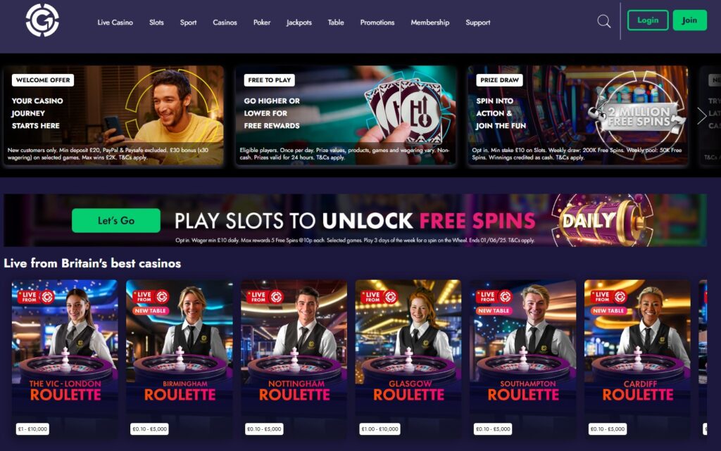TOP UK Casino - Grosvenor