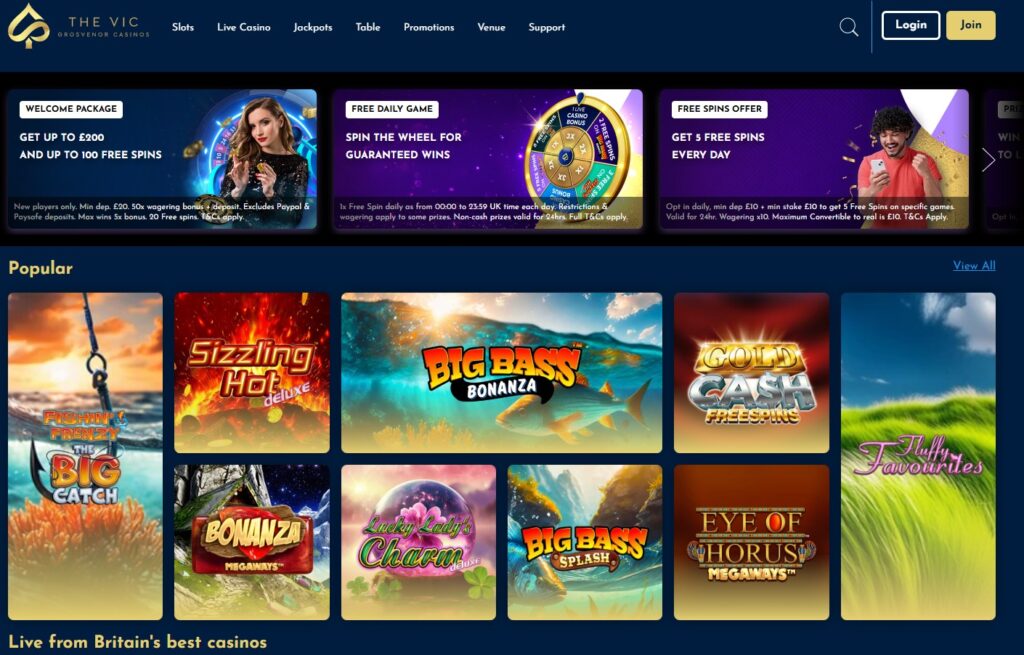 The Vic- The Best Online Casino UK