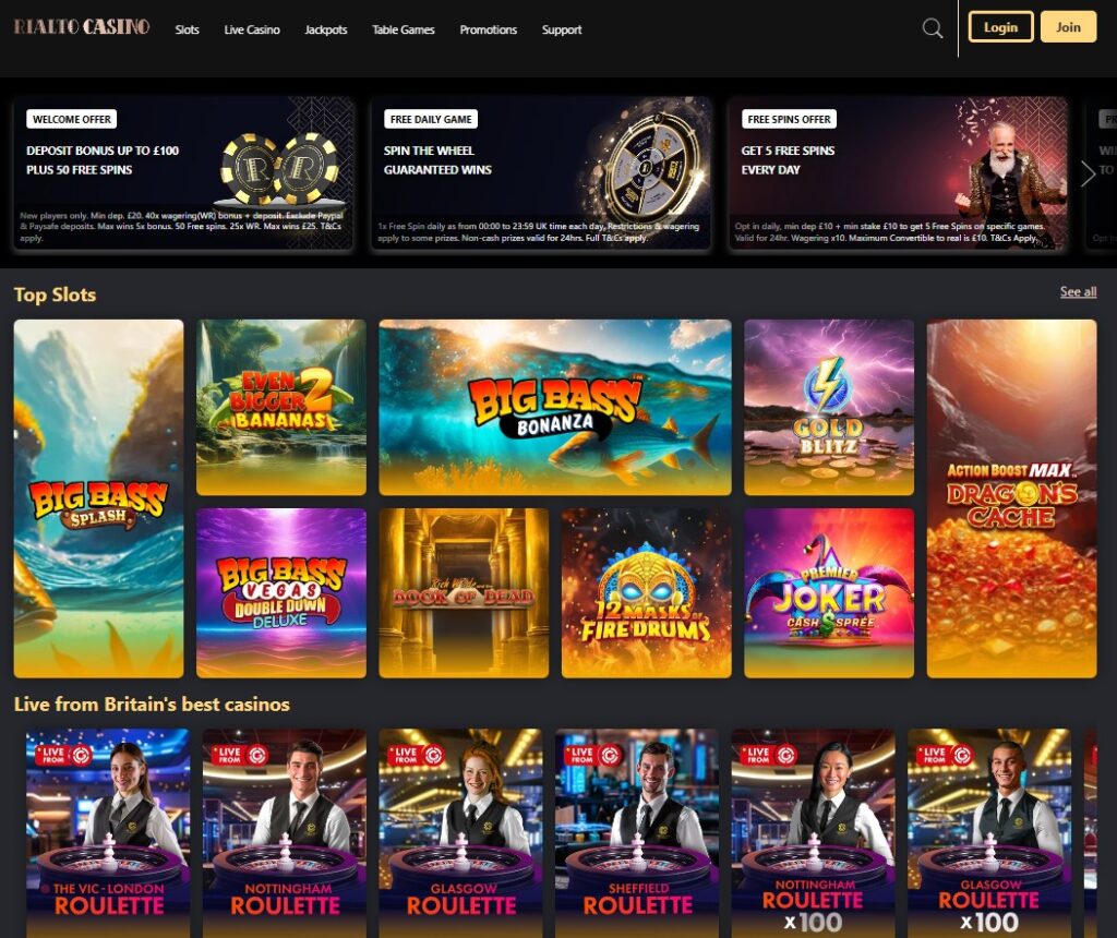 UK Online Casino - Rialto
