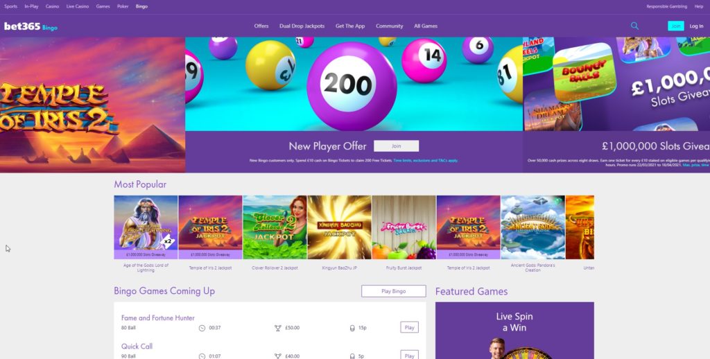 bet365 bingo bonus