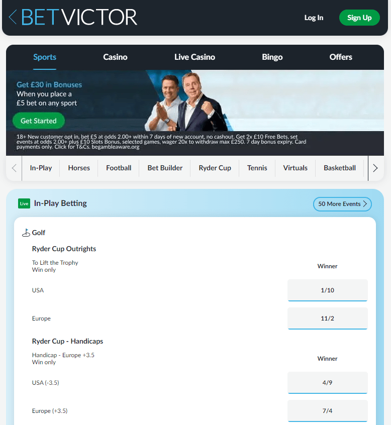 BetVictor Sports Welcome Offer