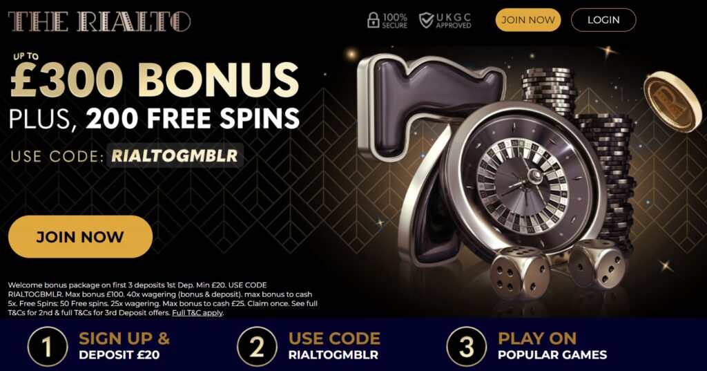 Rialto Casino Bonus Code is RIALTOGMBLR