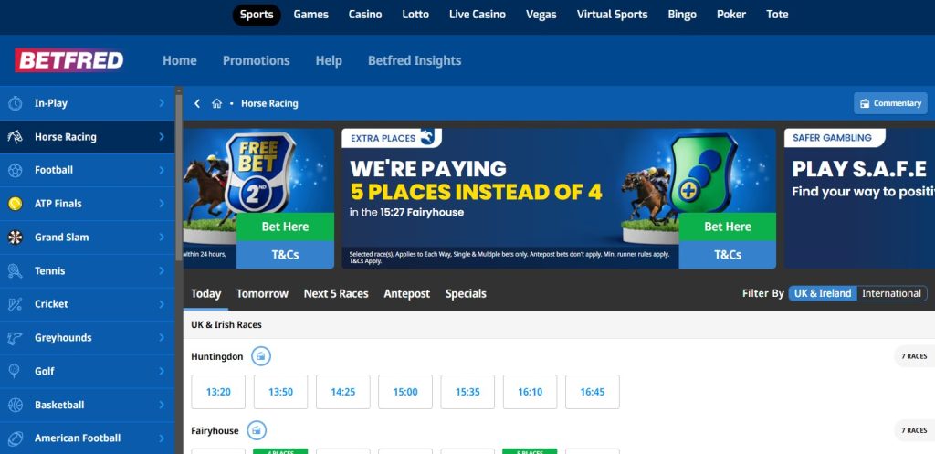 Betfred horse racing betting