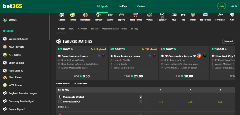 Best UK Bookmakers - Bet365