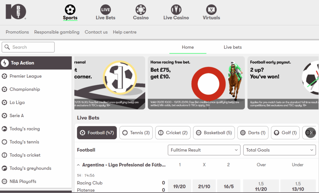 top betting site for small bets -  10bet