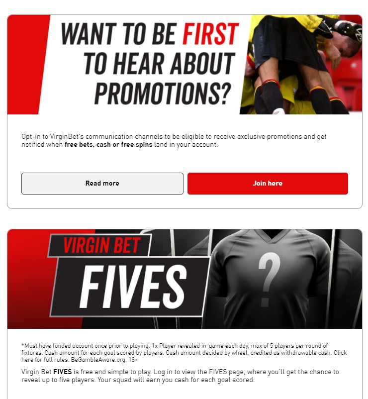 Virgin Bet Promo Code