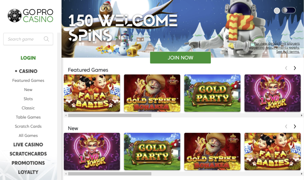 Go Pro Casino Bonus Offers